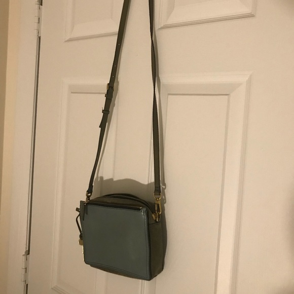 Fossil Handbags - Olive and Turquoise Campbell Crossbody